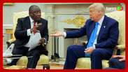 Trump discute com presidente da África do Sul após exibir vídeos sobre 'genocídio branco'