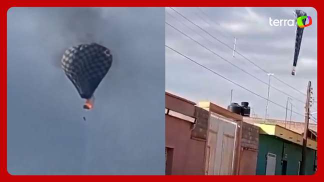 Balão despenca após pegar fogo no céu e deixa um morto em evento no México