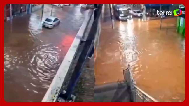 Chuvas fortes deixam ruas alagadas e clima acende alerta de ressaca no Rio de Janeiro