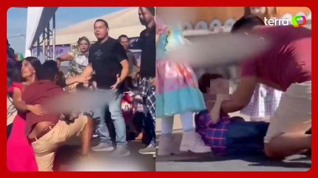 Homem agride criança durante festa junina em escola no DF