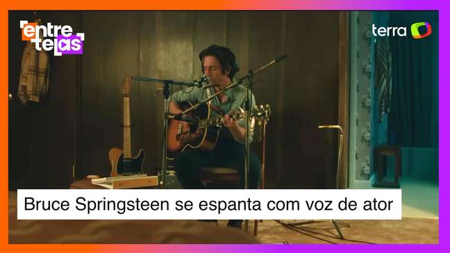 Bruce Springsteen se espanta com voz de ator em sua cinebiografia